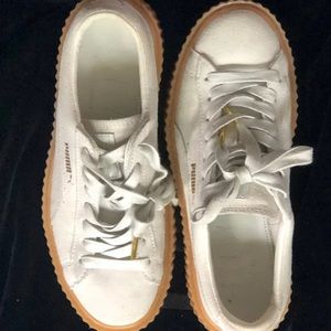 Puma x Rihanna FENTY platform sneakers oatmeal